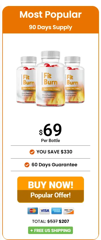 Fit Burn 3 bottle price