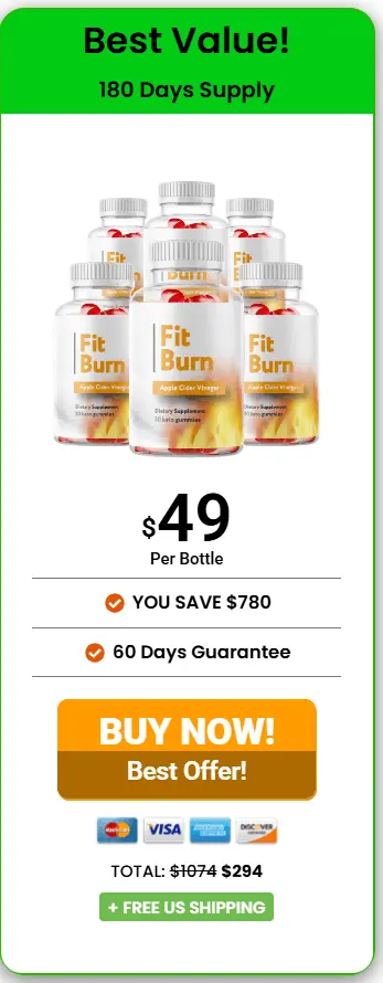Fit Burn 6 bottle price 